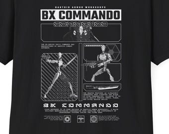 BX Commando graphic tee | sci-fi squad design