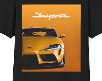 Yellow Toyota Supra T-Shirt | JDM Sports Car Tee