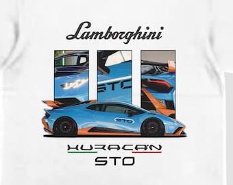 Lamborghini Huracan STO Graphic T-Shirt | Supercar Racing Tee