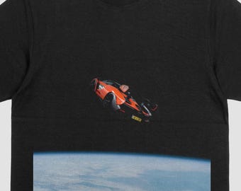 Mcleran Senna Space Race T-Shirt, Galaxy Graphic Unisex Tee