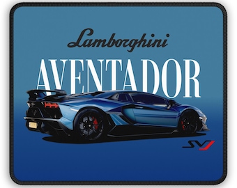Lamborghini Aventador SVJ Mouse Pad, Car Enthusiast Gamer Desk Decor