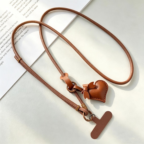 Morain Ciondolo a forma di cuore con fiocco per telefono, cordino per appendere il telefono, decorazione per borsa, portachiavi, bianco, 14 cm Morain Ciondolo a forma di cuore con fiocco per telefono, cordino per appendere il telefono, decorazione per borsa, portachiavi, bianco, 14 cm