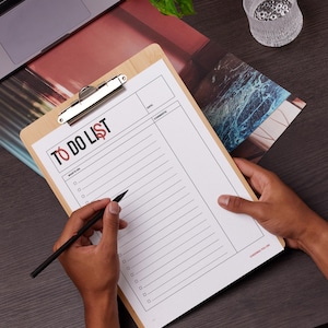 Printable To-Do List: Minimalist Productivity Planner (A4 PDF Downloadable File)