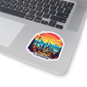 Canada Stickers | Moose, Maple Leaf, Nature, Travel Decals | Gift, Laptop & Scrapbooking