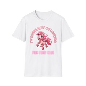 Whimsical Pony T-Shirt - Cute Dance Lover Gift, Fun Party Tee, Youthful Style, Child&#39;s Birthday, Playful Friendship Shirt, Pink Pony Club