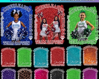 Cheerleading Canva Template, Senior Night Banner, Sports Photography (Digital Download)