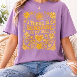Orchid cute retro floral inspirational graphic tee