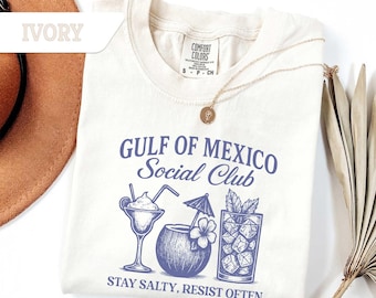 Comfort Colors Gulf of Mexico Crop Tee: Women's Ring-Spun Cotton Shirt