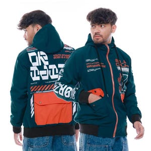Techwear Jacket, Cybernetic Series Jacket - Cyberpunk jacket, Cyber street Jacket, Varsity Jacket, Men Woman Cosplay Jacket