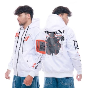 Techwear Jacket, Cybernetic Series Jacket - Cyberpunk jacket, Cyber street Jacket, Varsity Jacket, Men Woman Cosplay Jacket
