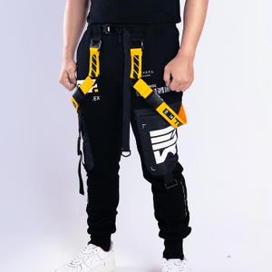 Pantalones cargo Techwear: pantalones deportivos tácticos para hombre con bolsillos