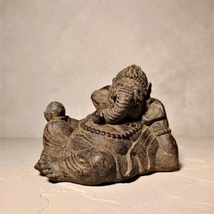 Présentoir de statue de Ganesh Relax Décoration de bureau Décoration d'intérieur Bali