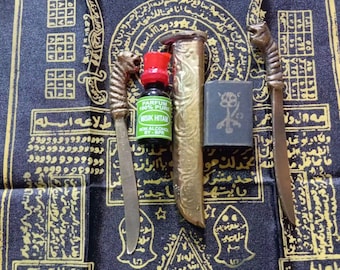 Spiritual Khodam Package, gada kuningan, Protection, Charm, Wealth Attraction, Jimat