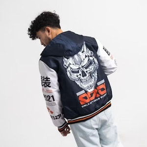 Techwear Jacket, Cybernetic Series Jacket - Cyberpunk jacket, Cyber street Jacket, Varsity Jacket, Men Woman Cosplay Jacket