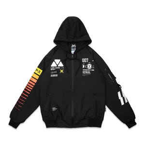 Techwear Jacket, Cybernetic Series Jacket - Cyberpunk jacket, Cyber street Jacket, Varsity Jacket, Men Woman Cosplay Jacket