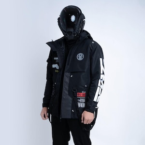 Techwear Jacket, Cybernetic Series Jacket - Cyberpunk jacket, Cyber street Jacket, Varsity Jacket, Men Woman Cosplay Jacket