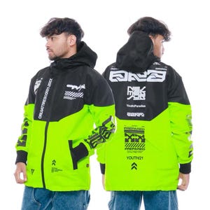 Techwear Jacket, Cybernetic Series Jacket - Cyberpunk jacket, Cyber street Jacket, Varsity Jacket, Men Woman Cosplay Jacket