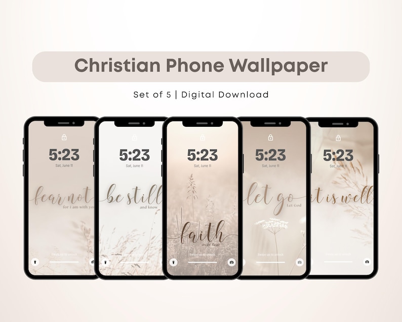 faith wallpaper, Christian wallpaper, bible verse wallpaper, faith over fear, let go let God, be still and know, digital download, scripture phone background, encouragement gift, calming wallpaper, Christian gifts, inspirational wallpaper, Christian Wallpaper Bundle | Faith Over Fear | Let Go Let God | Be Still | It Is Well | Fear Not | Bible Verse Phone Backgrounds