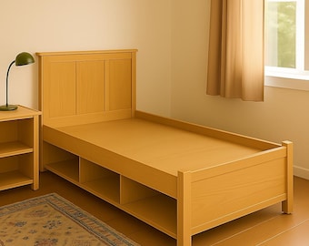 Cama infantil DIY con espacio de almacenamiento debajo - descarga digital