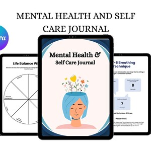 Mental Health and Self-Care Journal – Guided Wellness Journal for Anxiety, Stress Relief, and Mindfulness