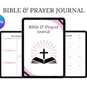 Bible and Prayer Journal for Daily Devotions, Scripture Reflection, Prayer Tracking & Spiritual Growth with Guided Prompts