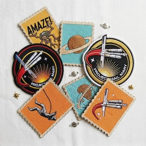 Toppa ricamata Project Hail Mary, cappello/uniforme da cosplay di Ryland Grace, Amaze Retro Alien, missione spaziale/razzo fantascientifico, regalo per i fan