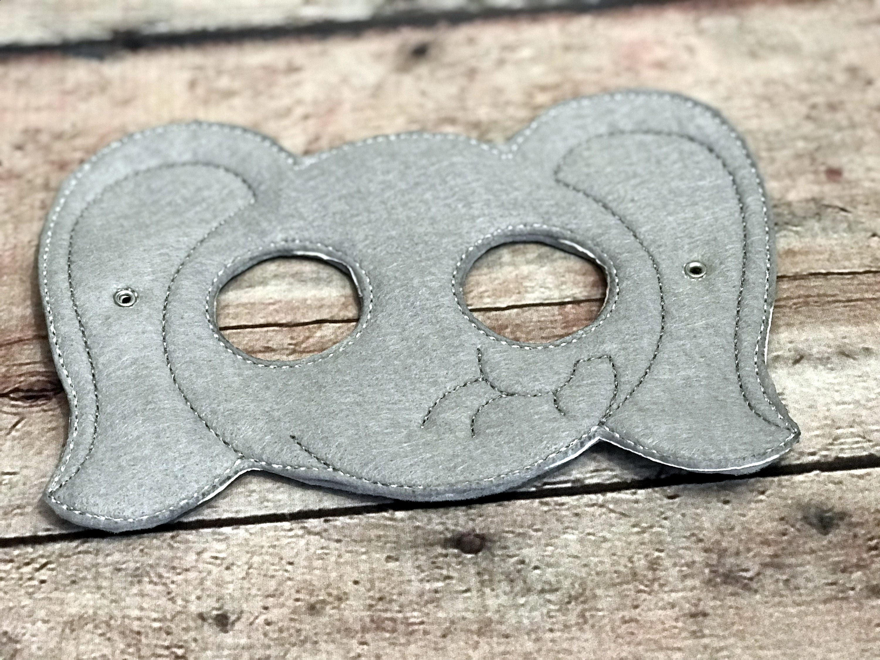 Felt pretend play elephant mask for kids | Etsy