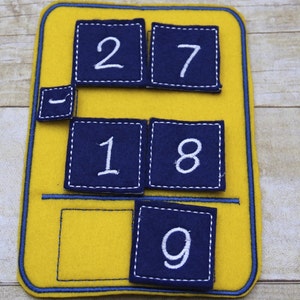 Felt math activity set for teaching addition, subtraction, multiplication, and division in the classroom or at home image 5