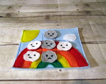 Handcrafted rainbow theme tic tac toe game for boys and girls. Can be used as a gift or party favor.