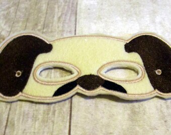 Felt pretend play puppy mask for kids