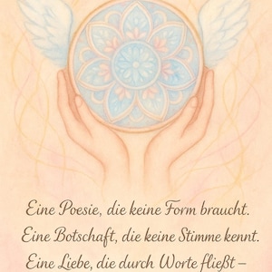 Titre : Ailes d'ange de lumière - carte photo poétique au format A6