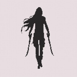 Cross Stitch Throne of Glass Aelin Figure Design Pattern
