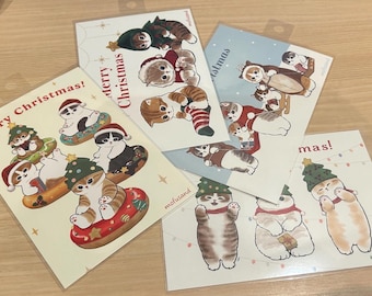 Cartoline di Natale con gatti Mofusand: decorazioni kawaii esclusive per il Giappone
