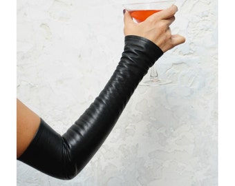 Leather Fingerless Gloves known as - Kittys -