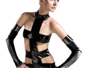 Guantes de cuero fingerless también conocido como Kittys