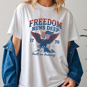 USA shirt, Summer BBQ t-shirt, Independence Day,Red White and Blue, America Tee, 4th of July, Fourth of July Shirt T-Shirt