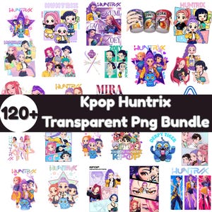 Huntrix Kpop Demon Hunters PNG, Kpop Idol Group Shirt design,Girl Dinner Png, Saja Boys Girls Bands Png, Huntrix fans, Digital Download Png