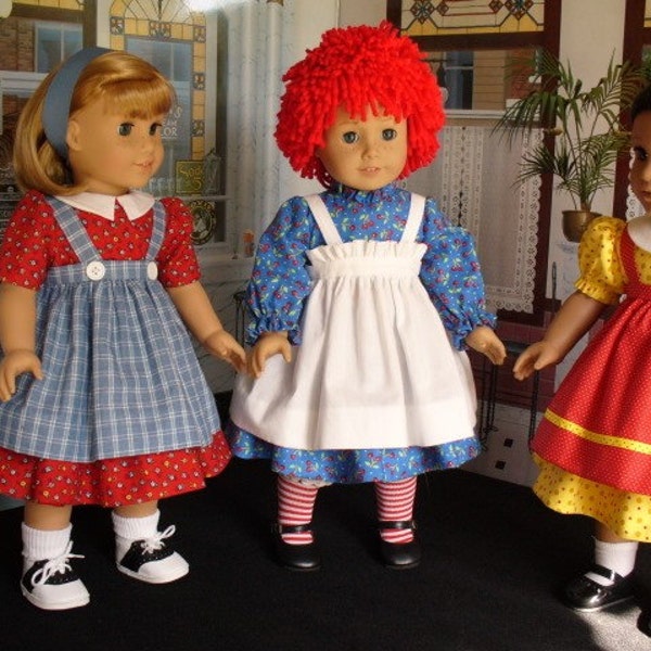 Doll Clothes Pattern, Raggedy Ann and her Friends, No 1014