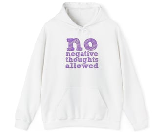 Sudadera con capucha Positive Vibes: sudadera motivacional unisex