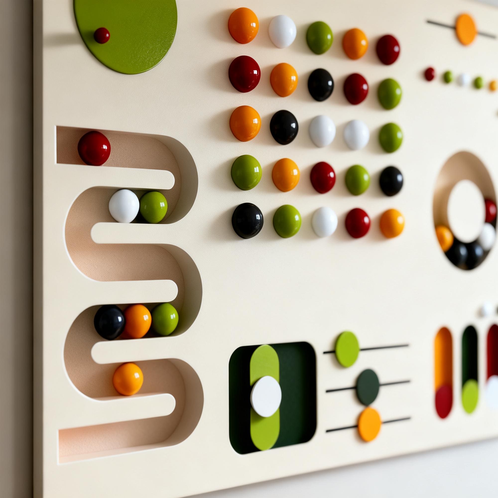 sensory wall graphics including both the infinity path... Handmade Montessori Busy Board Wall, Interactive Wooden Sensory Wall ...