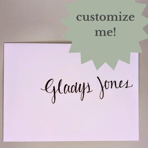 Enveloppes 5 x 7 calligraphiées à la main personnalisées – Enveloppes A7 blanches avec encre noire pour faire-part de mariage, douche et fête