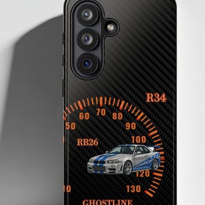R34 Style JDM Car Phone Case, Japanese Sports Car Inspired Design, Drift Car Aesthetic, Car Lover Gift, JDM Culture Smartphone Case