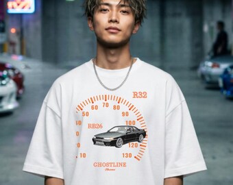 R32 Inspired T-Shirt, RB26 Engine Tee, JDM Car Shirt, Street Racing Style, Car Enthusiast Gift