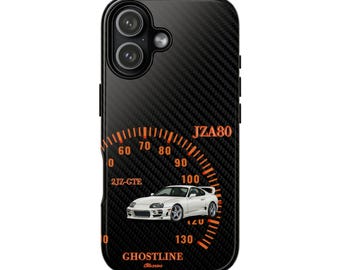 JDM JZA80 Phone Case, Street Racing Style,Speedometer Graphic, Carbon Fiber Look, Car Enthusiast Gift,JZA80 Inspired