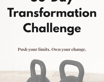 30-Day Fitness Challenge Printable | Digital Fitness Tracker & Workout Planner