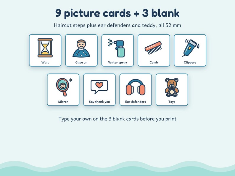 Haircut Visual Story for Kids, Autism ADHD Haircut Visual Schedule and Picture Cards, Printable image 2