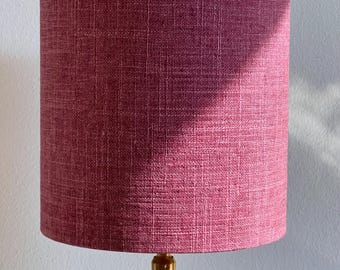 Pantalla de lámpara con tejido suave | Color rosa cálido y ambiente | Hecho a mano | Hecho a medida | Studio Chloë