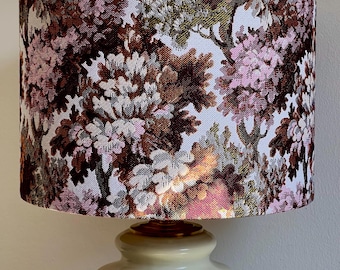 Pantalla de lámpara de tela hecha a mano con estampado natural único | Personal y acogedora para tu hogar | Studio Chloe