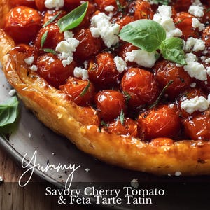 Savory Tomato & Feta Tarte Tatin Recipe (Printable PDF)