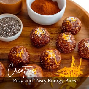 Easy Tasty Energy Bites | Healthy No-Bake Snack | Vegan Gluten-Free Protein Balls